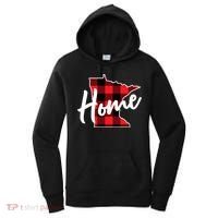 Lumberjack Buffalo Plaid Minnesota Home State Cute Gift Back Gift Women's Hoodie thumb 0