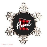 Lumberjack Buffalo Plaid Minnesota Home State Cute Gift Back Gift Ornament thumb 0