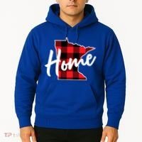 Lumberjack Buffalo Plaid Minnesota Home State Cute Gift Back Gift Hoodie thumb 2