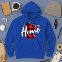 Lumberjack Buffalo Plaid Minnesota Home State Cute Gift Back Gift Hoodie thumb 3