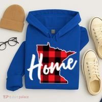 Lumberjack Buffalo Plaid Minnesota Home State Cute Gift Back Gift Hoodie thumb 4
