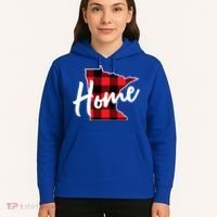 Lumberjack Buffalo Plaid Minnesota Home State Cute Gift Back Gift Hoodie thumb 5