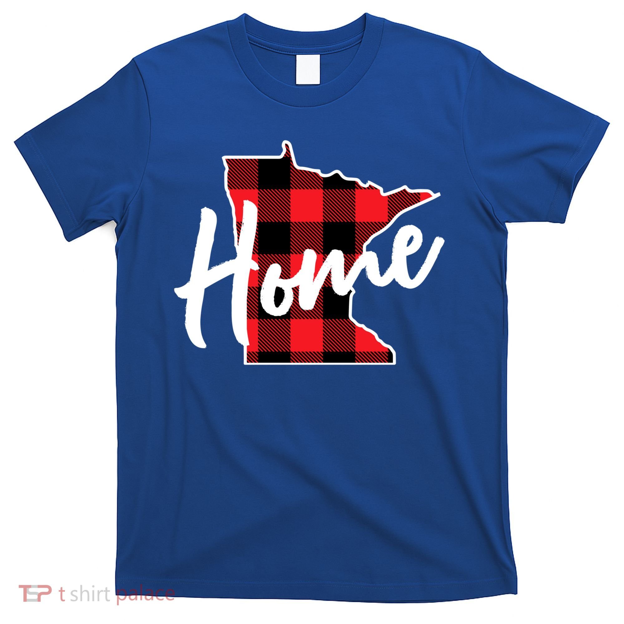 Lumberjack Buffalo Plaid Minnesota Home State Cute Gift Back Gift T-Shirt