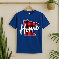Lumberjack Buffalo Plaid Minnesota Home State Cute Gift Back Gift T-Shirt thumb 2