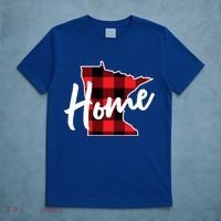 Lumberjack Buffalo Plaid Minnesota Home State Cute Gift Back Gift T-Shirt thumb 5