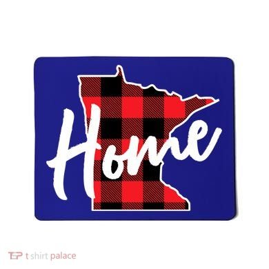 Lumberjack Buffalo Plaid Minnesota Home State Cute Gift Back Gift Mousepad