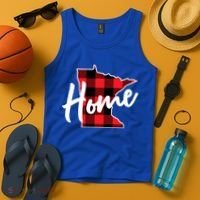Lumberjack Buffalo Plaid Minnesota Home State Cute Gift Back Gift Tank Top thumb 4