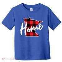 Lumberjack Buffalo Plaid Minnesota Home State Cute Gift Back Gift Toddler T-Shirt thumb 0