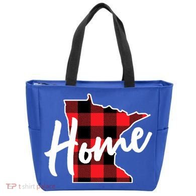 Lumberjack Buffalo Plaid Minnesota Home State Cute Gift Back Gift Tote Bag