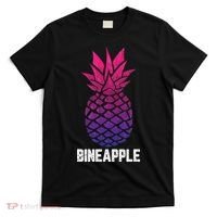 LGBTQ BiSexual Pineapple Tropical Summer Cool Pride Gifts T-Shirt thumb 0