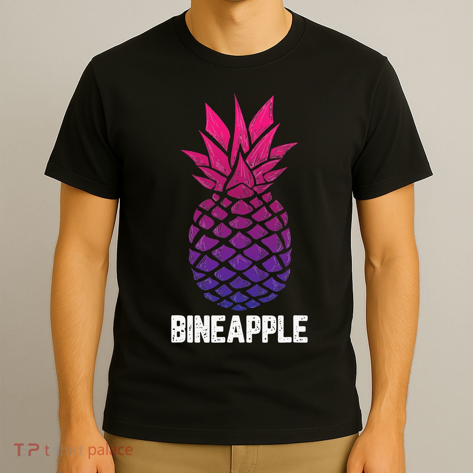 LGBTQ BiSexual Pineapple Tropical Summer Cool Pride Gifts T-Shirt