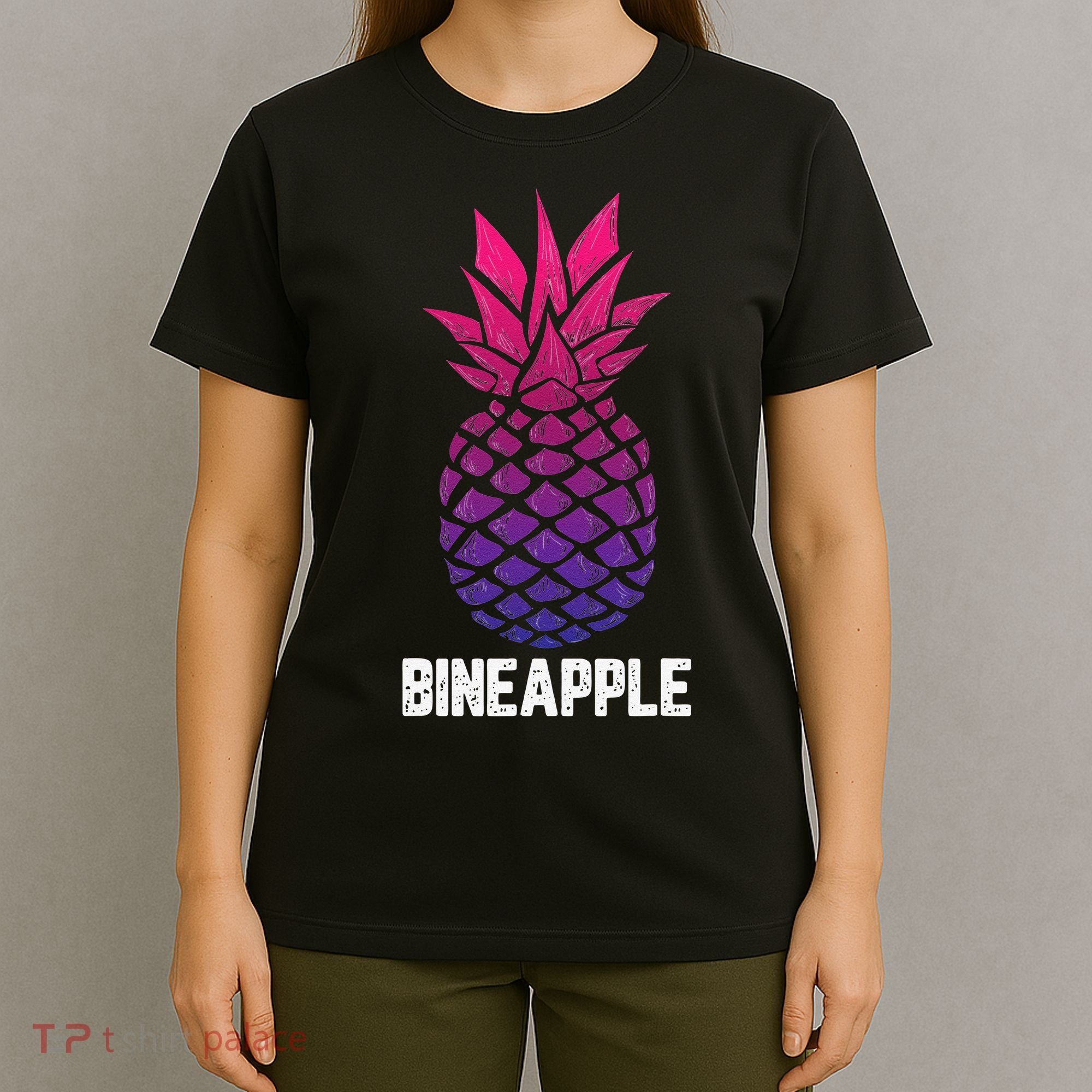 LGBTQ BiSexual Pineapple Tropical Summer Cool Pride Gifts T-Shirt