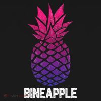 LGBTQ BiSexual Pineapple Tropical Summer Cool Pride Gifts Women's Hoodie thumb 2