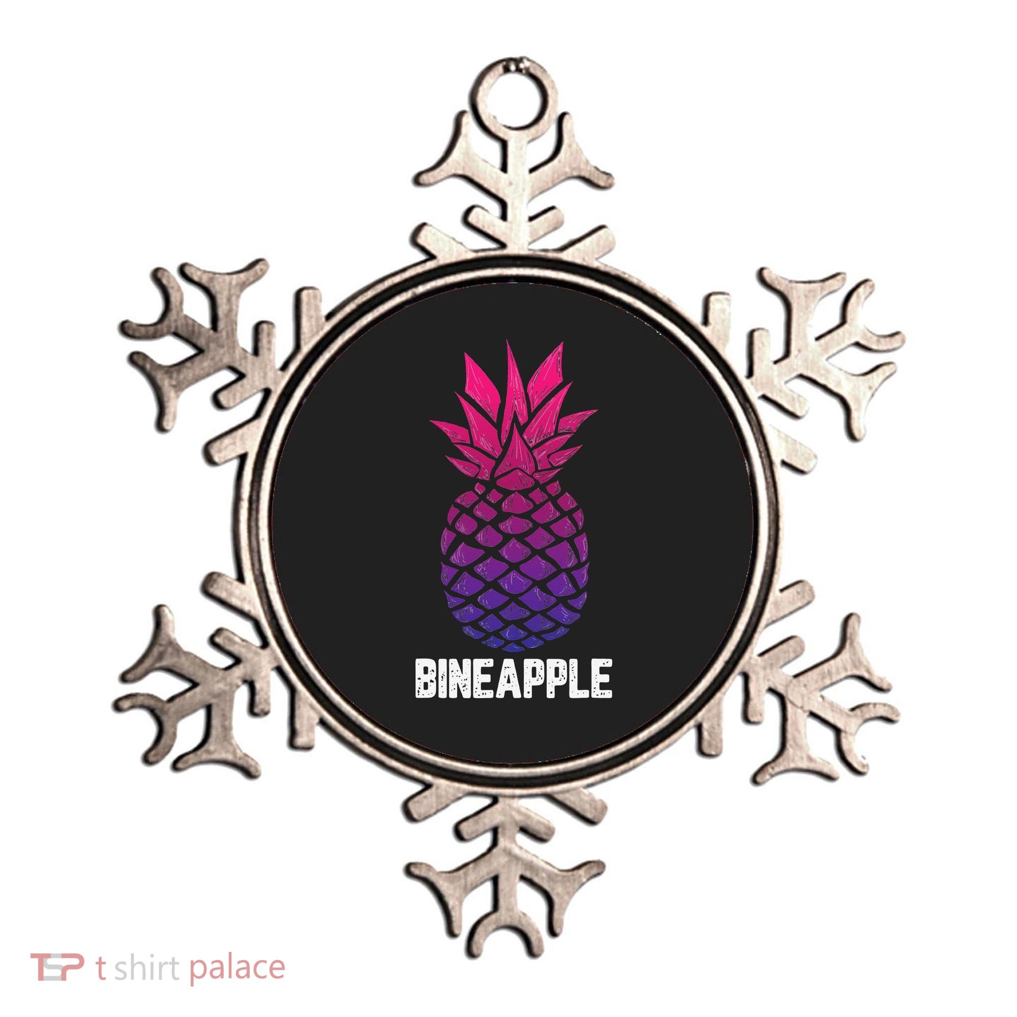 LGBTQ BiSexual Pineapple Tropical Summer Cool Pride Gifts Ornament