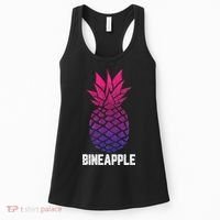 LGBTQ BiSexual Pineapple Tropical Summer Cool Pride Gifts Women's Tank Top thumb 0
