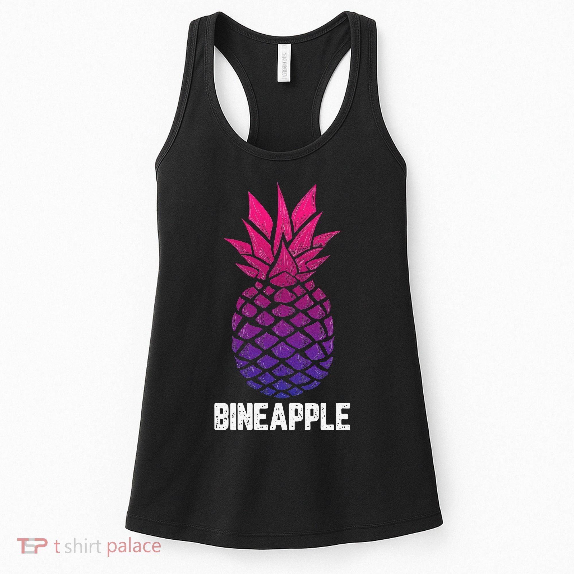 LGBTQ BiSexual Pineapple Tropical Summer Cool Pride Gifts Women's Tank Top