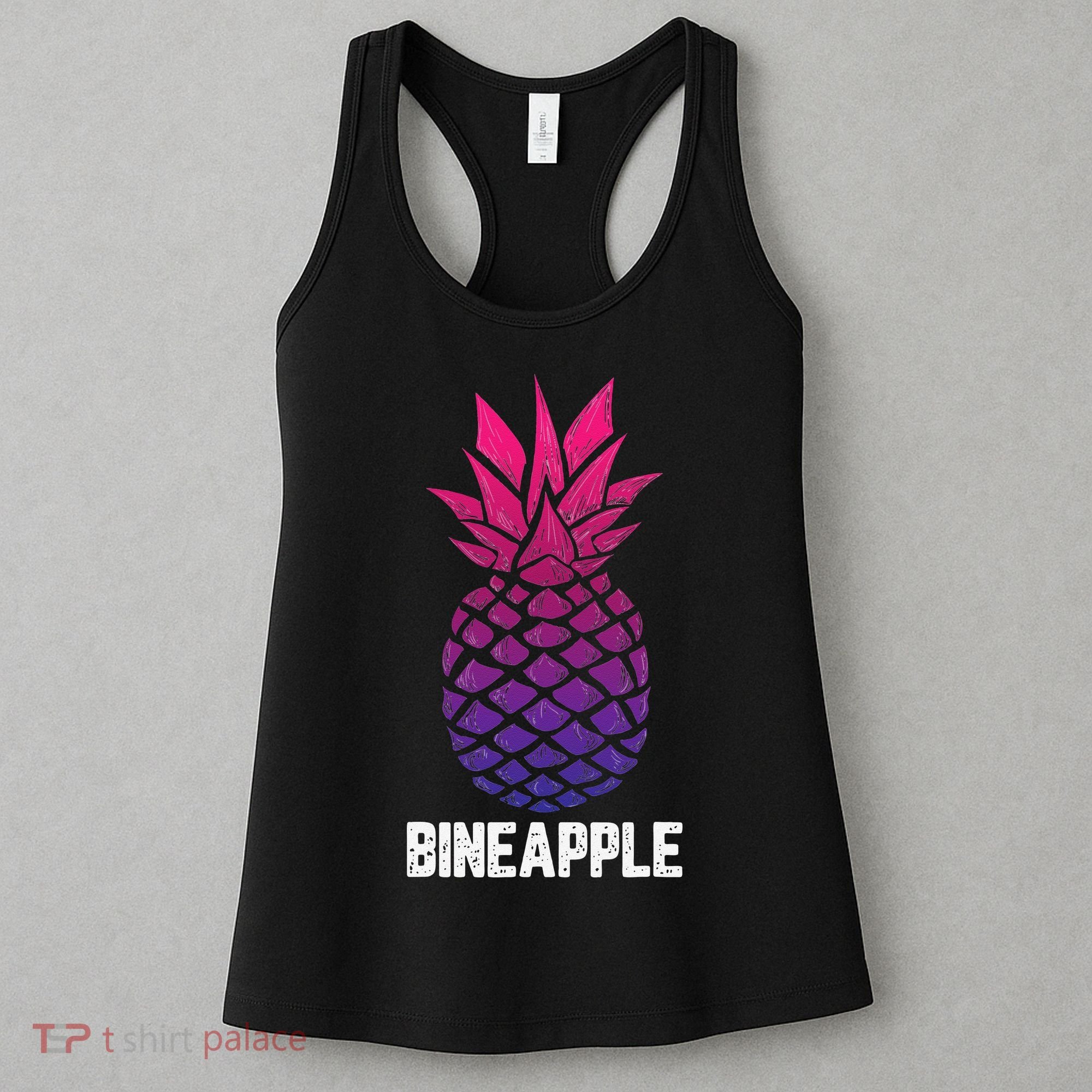 LGBTQ BiSexual Pineapple Tropical Summer Cool Pride Gifts Women's Tank Top