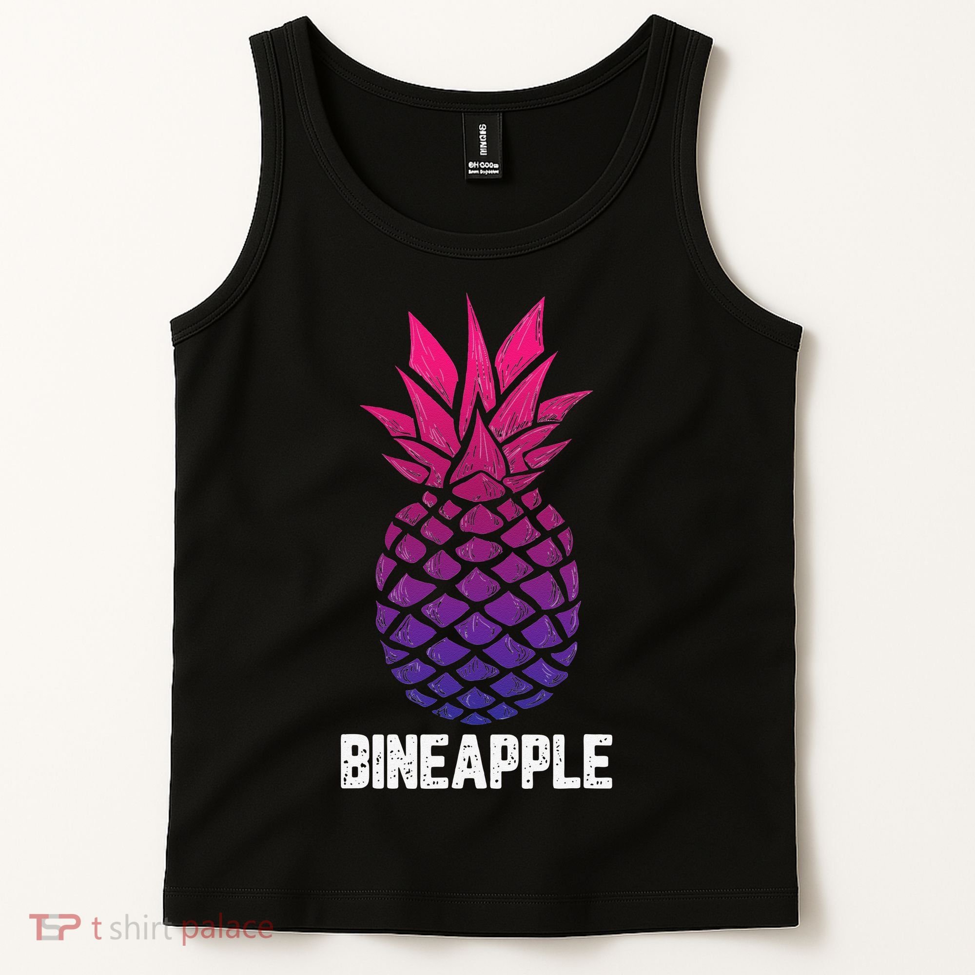 LGBTQ BiSexual Pineapple Tropical Summer Cool Pride Gifts Tank Top