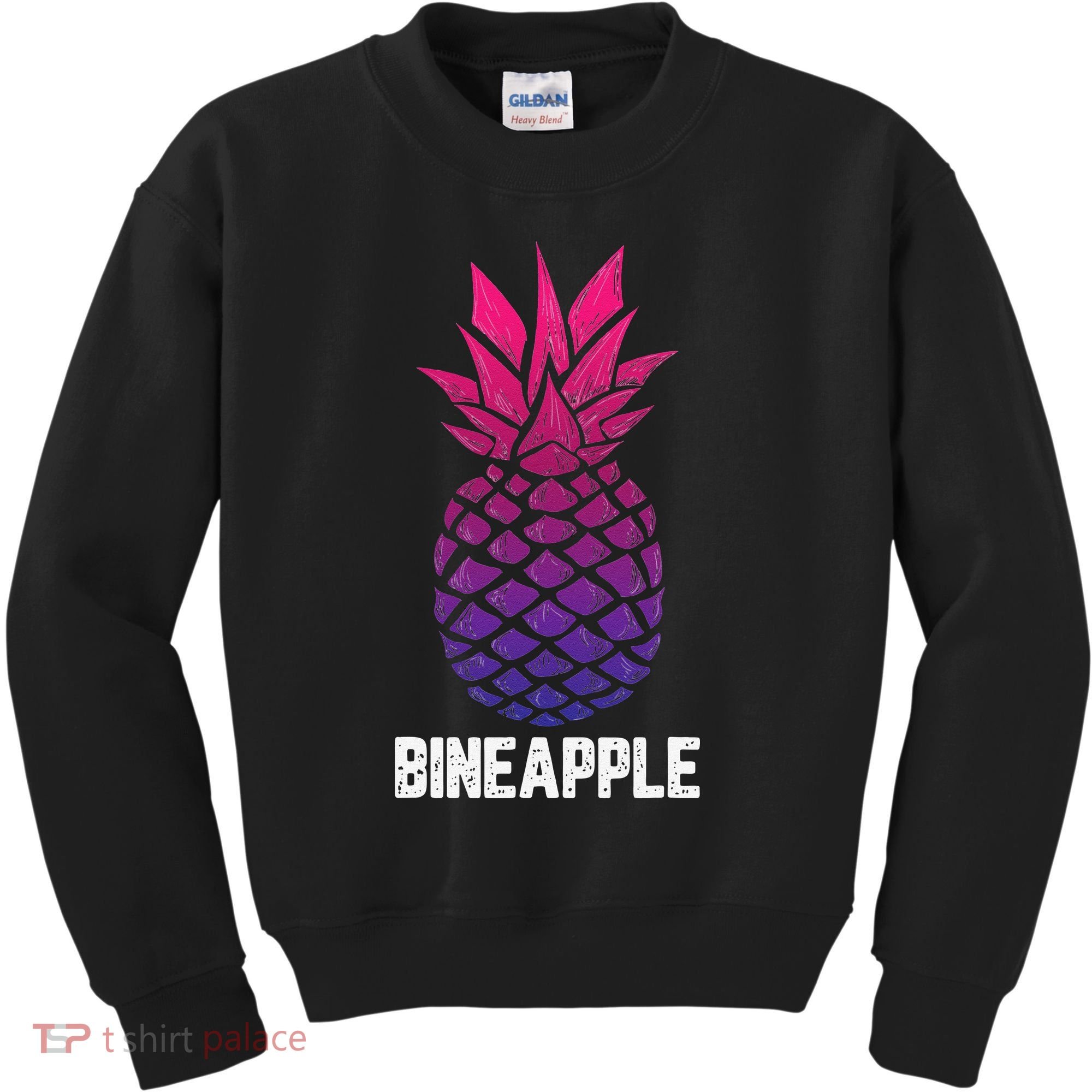 LGBTQ BiSexual Pineapple Tropical Summer Cool Pride Gifts Kids Sweatshirt