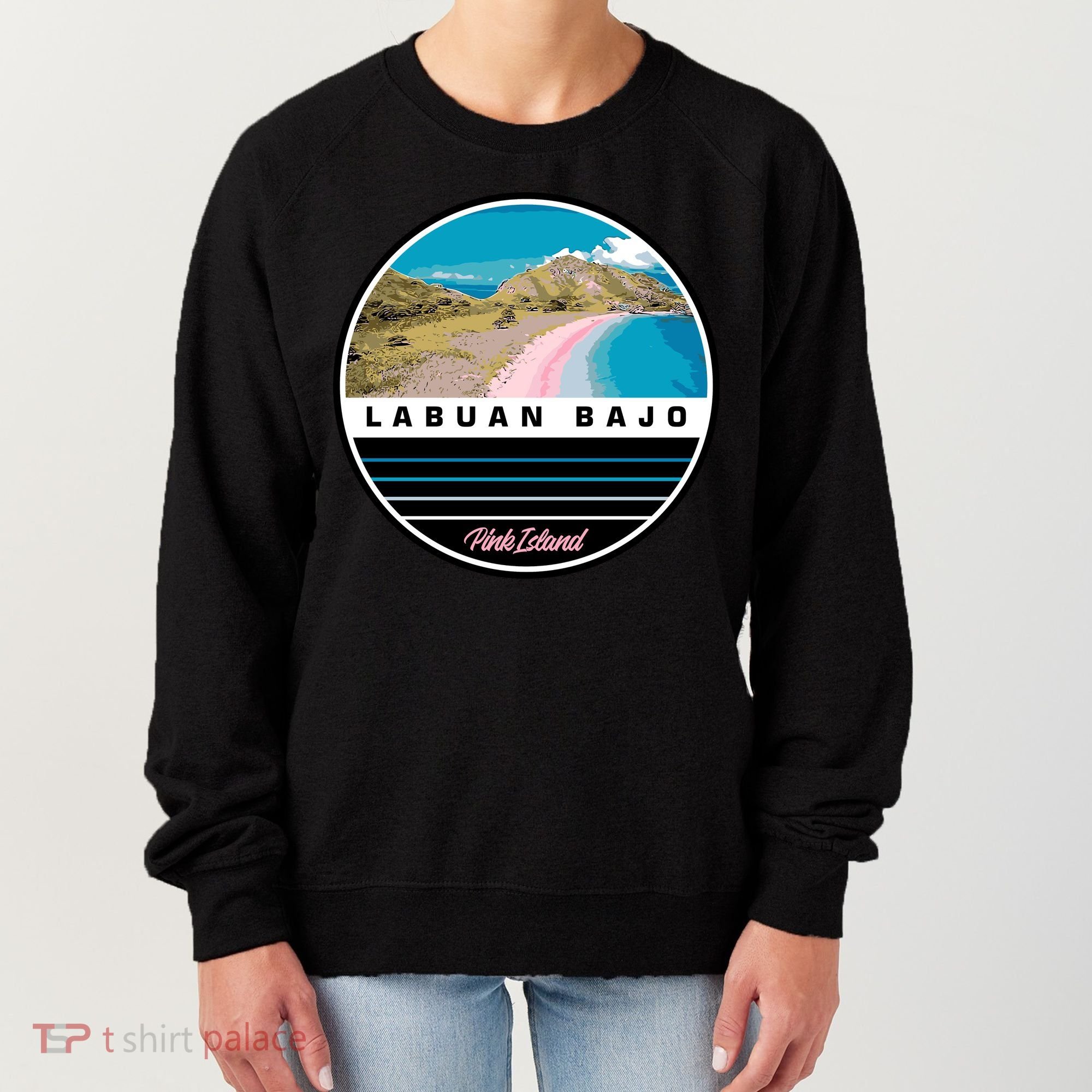 Labuan Bajo Pink Island Women's Sweatshirt