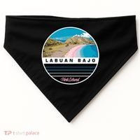 Labuan Bajo Pink Island USA-Made Doggie Bandana thumb 0
