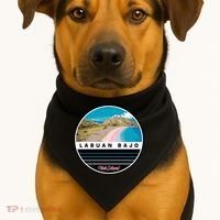 Labuan Bajo Pink Island USA-Made Doggie Bandana thumb 1