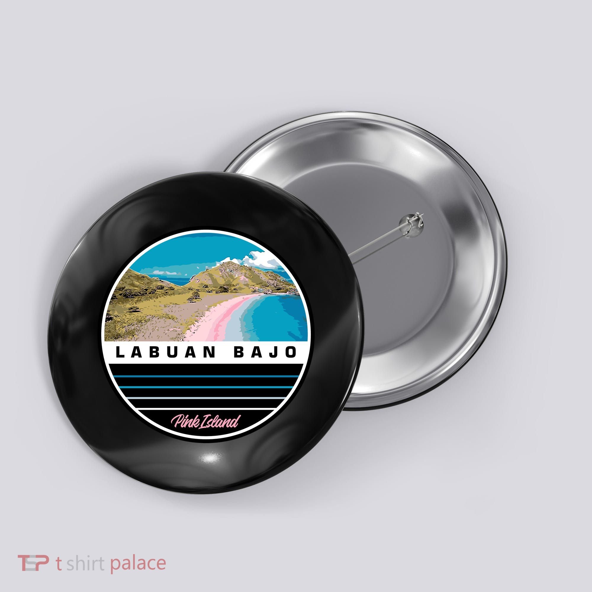Labuan Bajo Pink Island Button