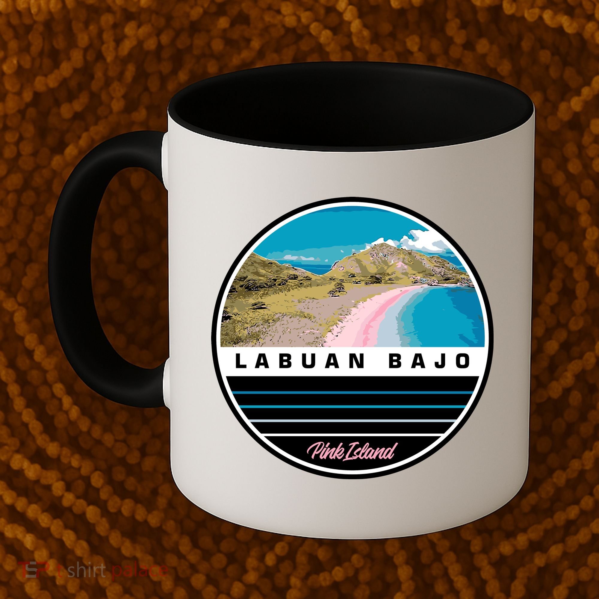 Labuan Bajo Pink Island Coffee Mug