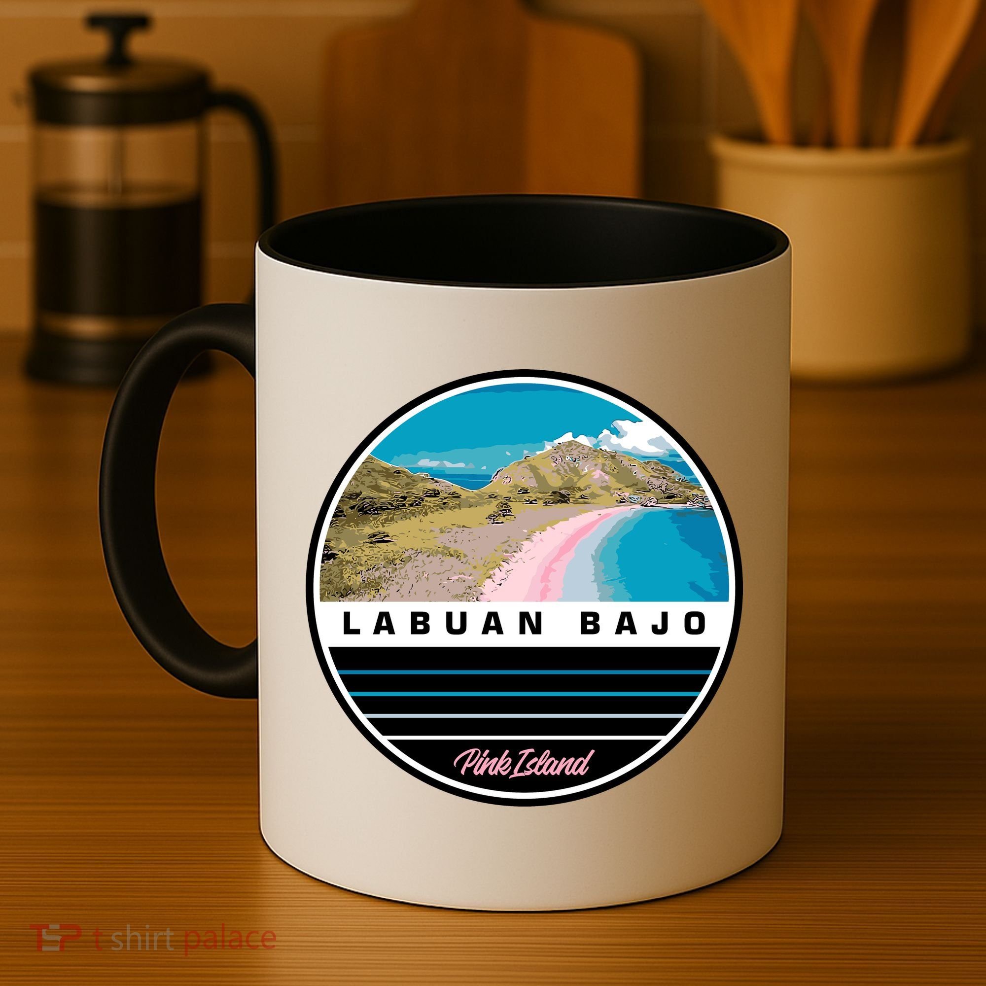 Labuan Bajo Pink Island Coffee Mug