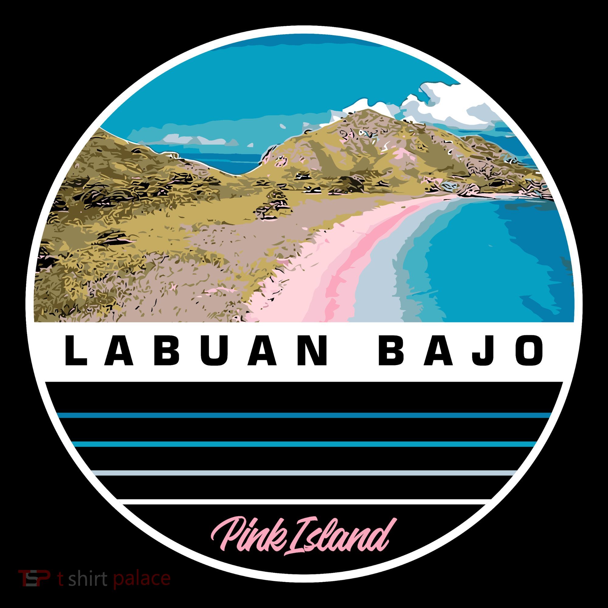 Labuan Bajo Pink Island Coffee Mug
