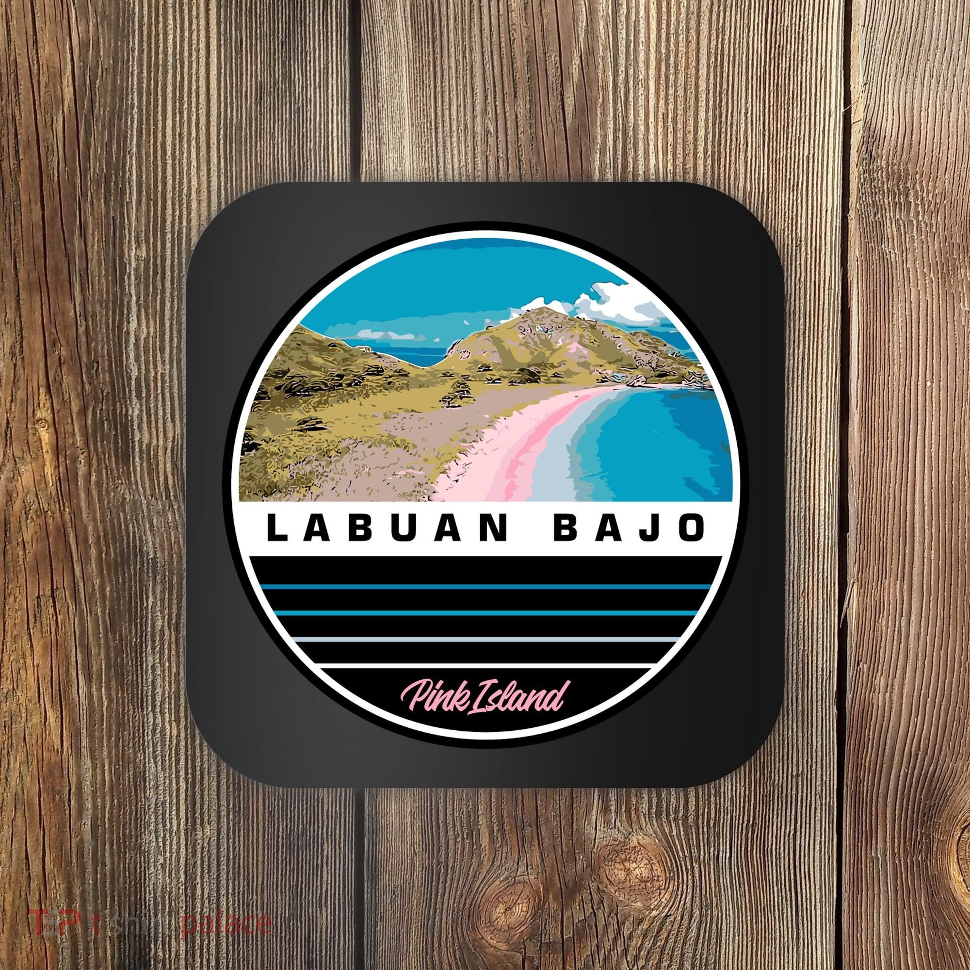 Labuan Bajo Pink Island Coaster