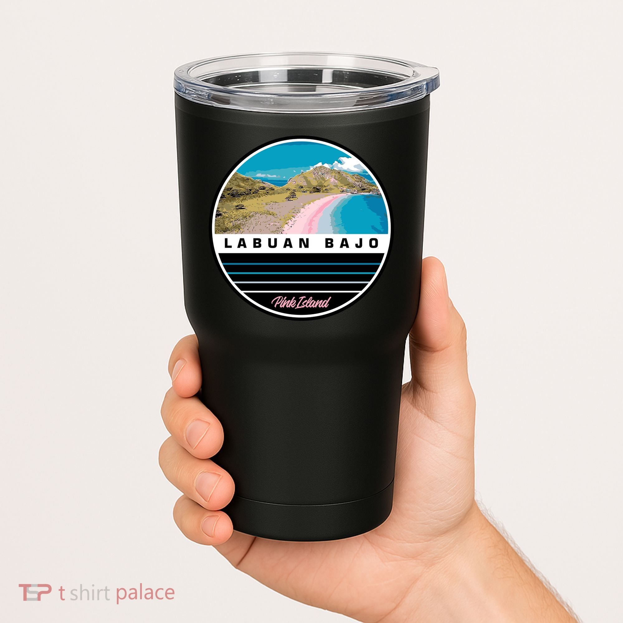 Labuan Bajo Pink Island Tumbler