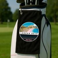 Labuan Bajo Pink Island Golf Towel thumb 2