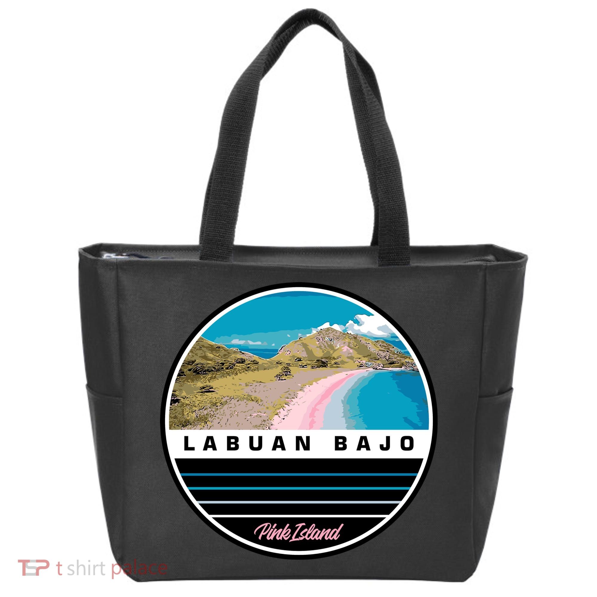 Labuan Bajo Pink Island Tote Bag