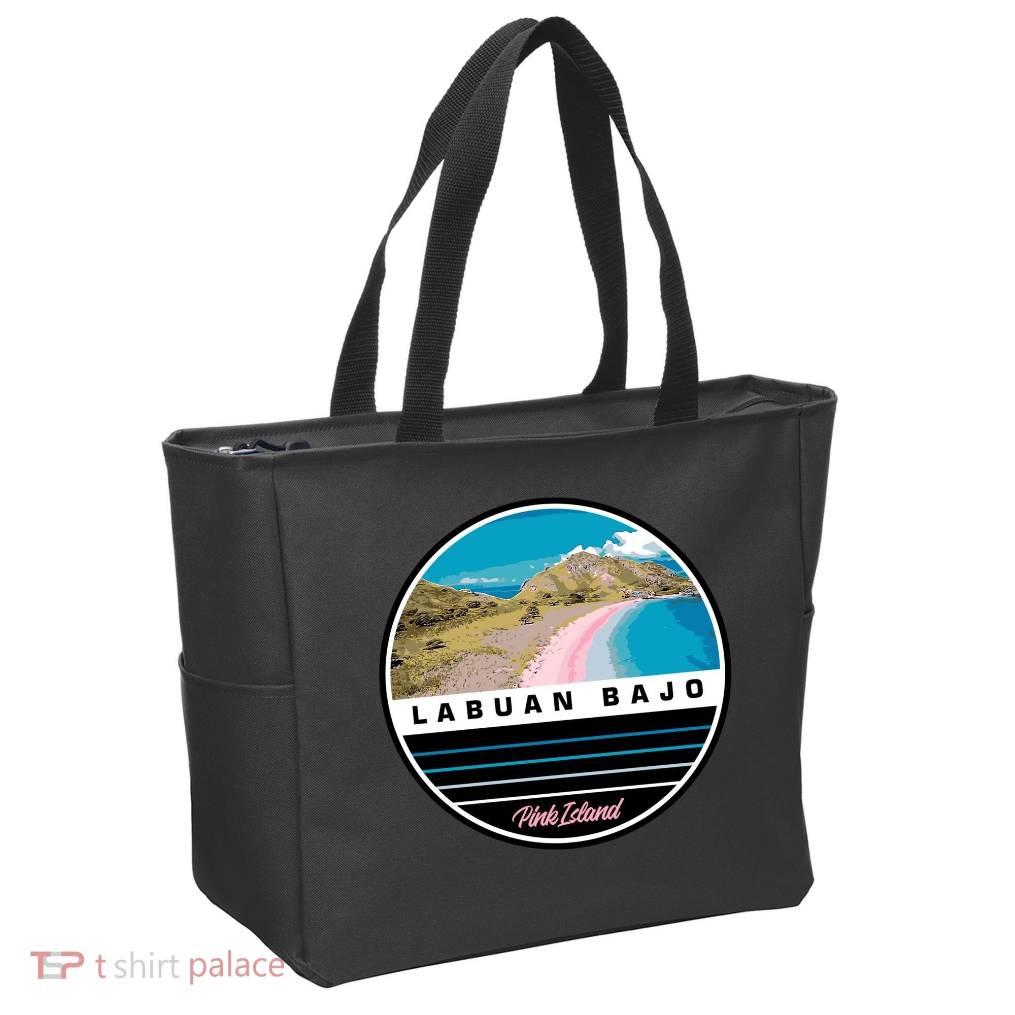 Labuan Bajo Pink Island Tote Bag