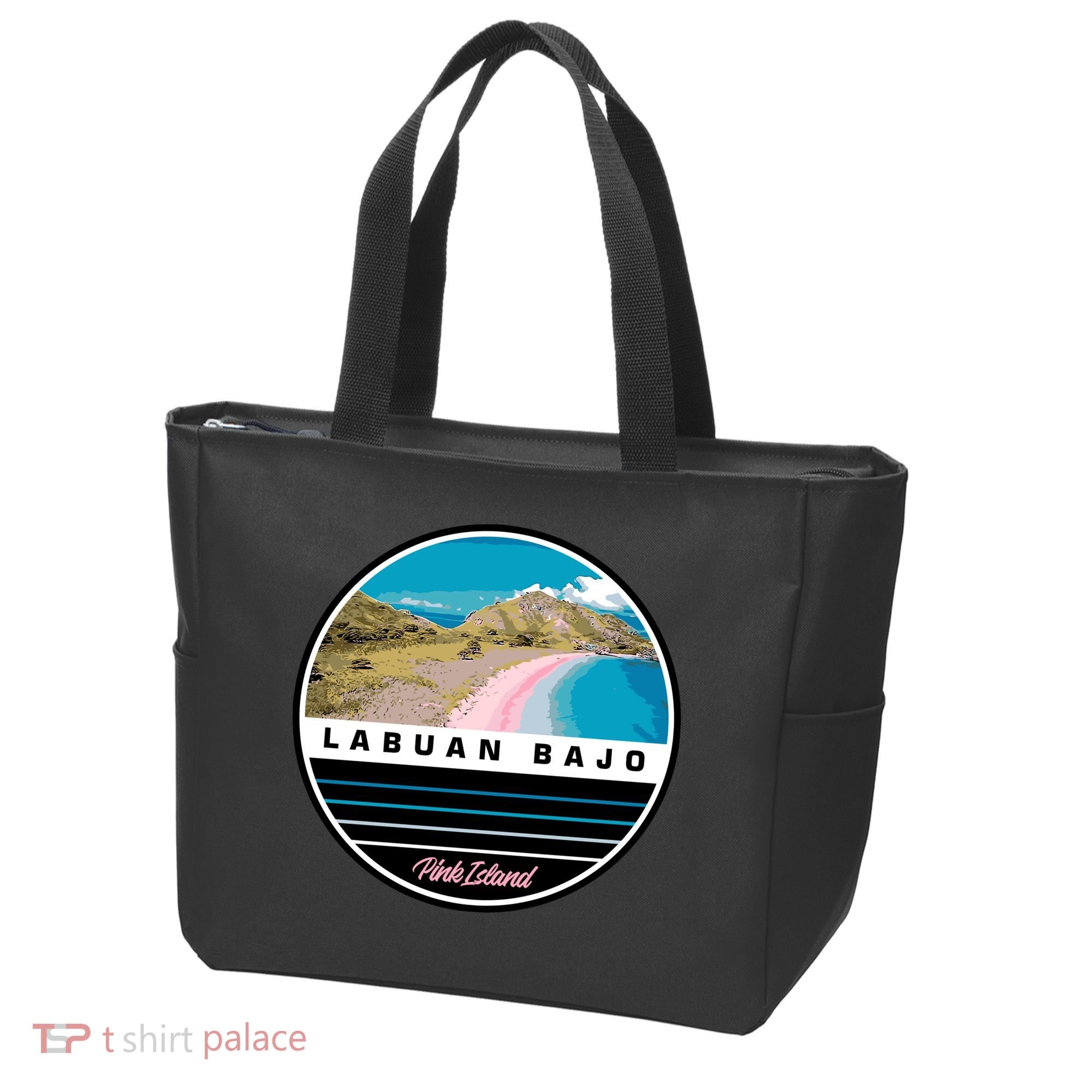 Labuan Bajo Pink Island Tote Bag