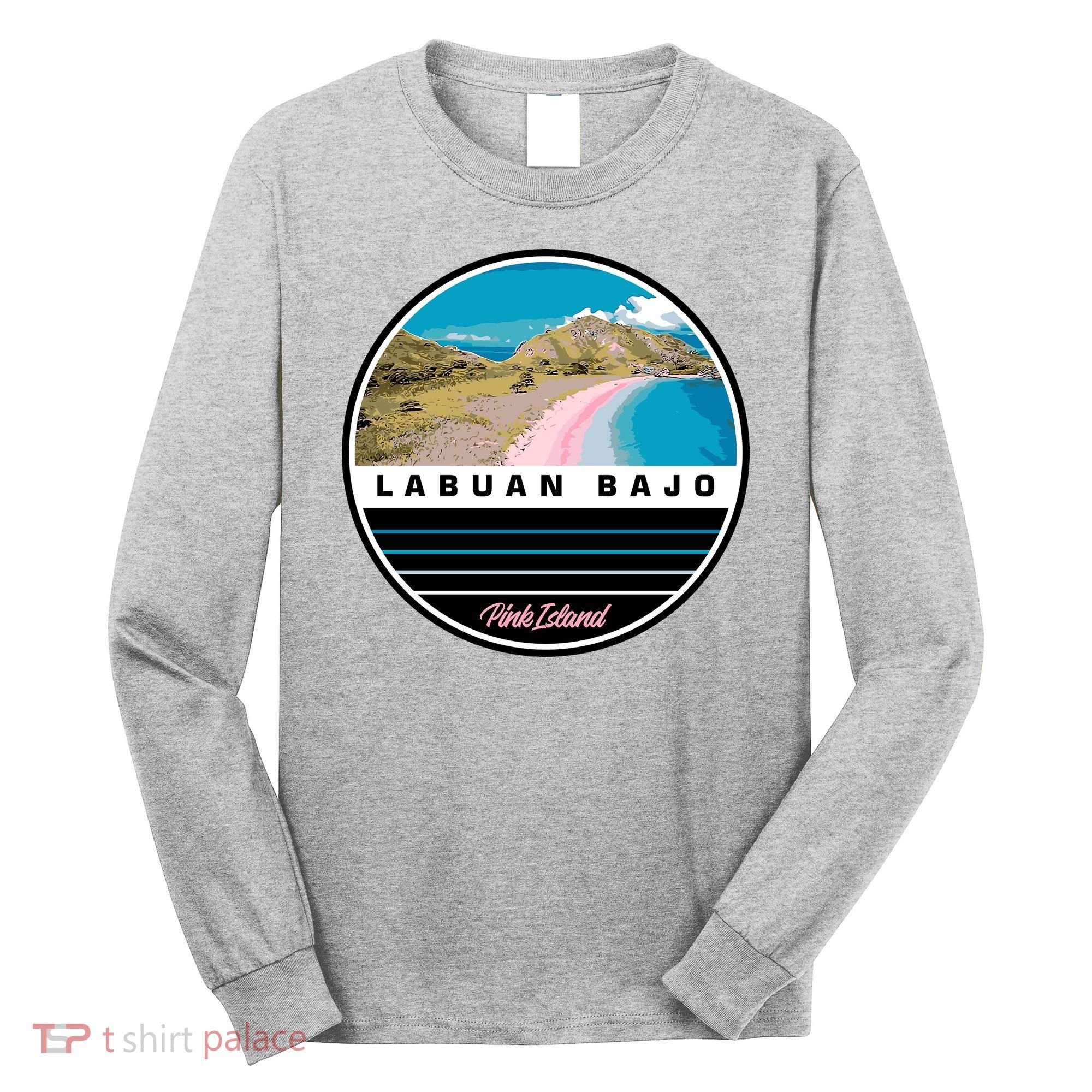 Labuan Bajo Pink Island Long Sleeve Shirt