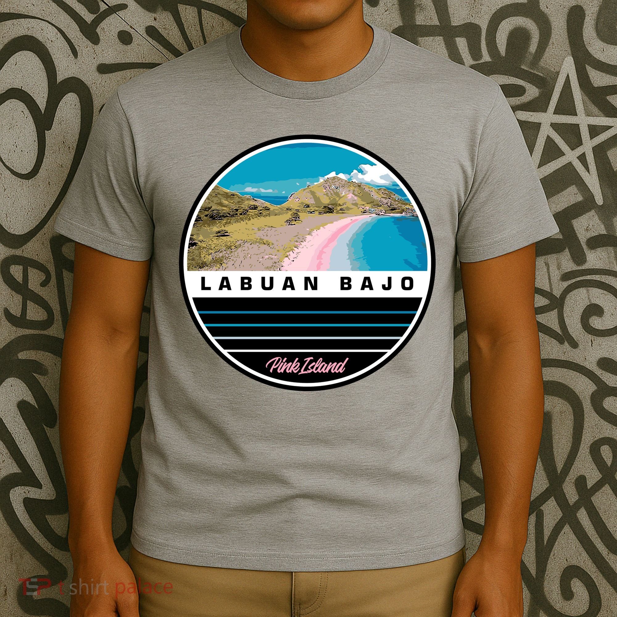 Labuan Bajo Pink Island T-Shirt
