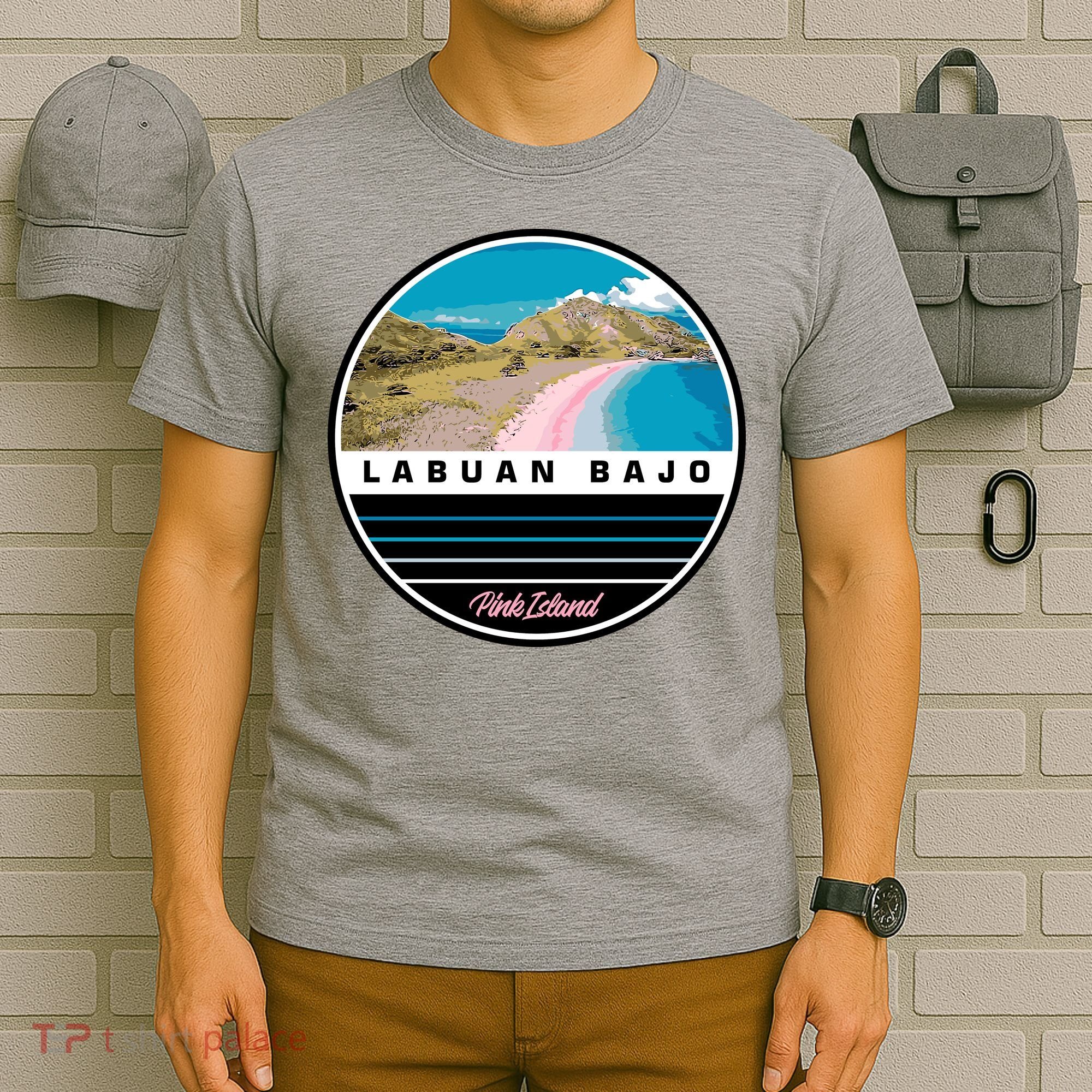 Labuan Bajo Pink Island T-Shirt