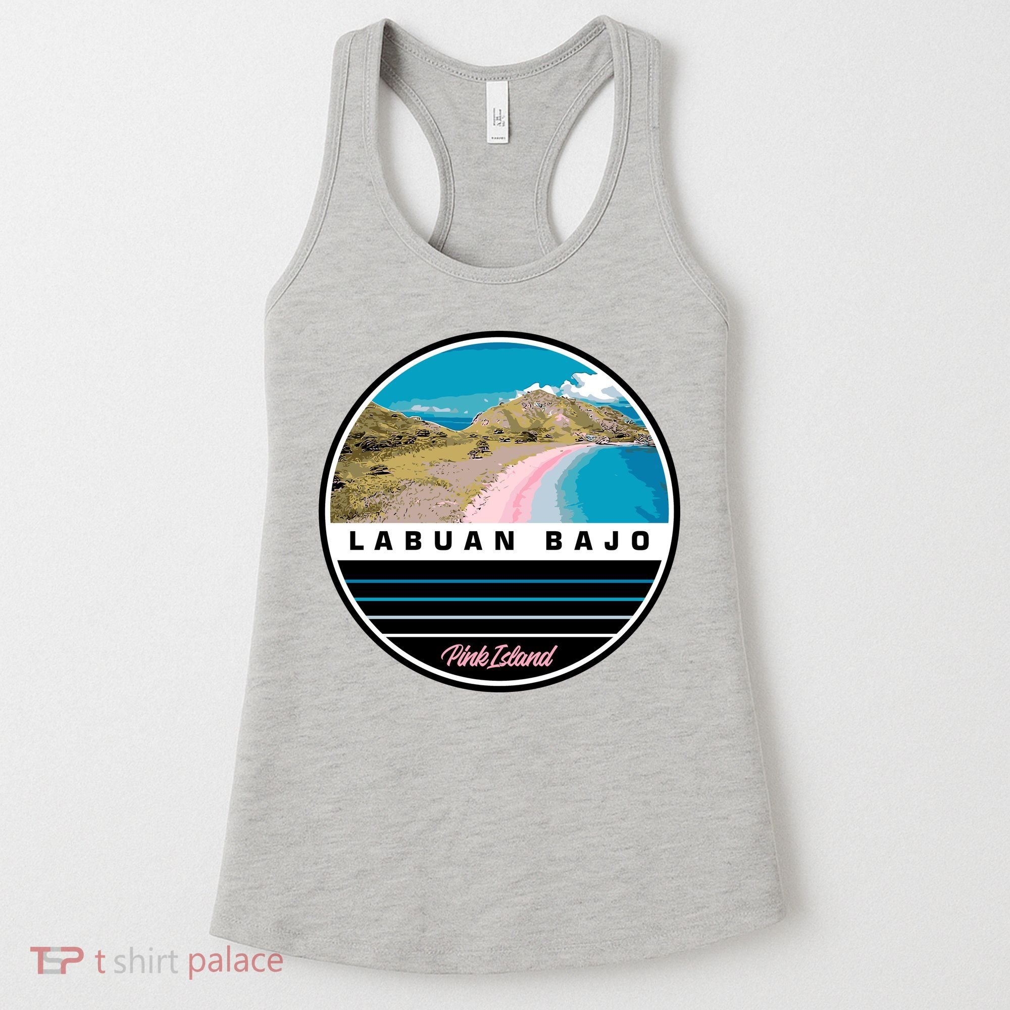 Labuan Bajo Pink Island Women's Tank Top