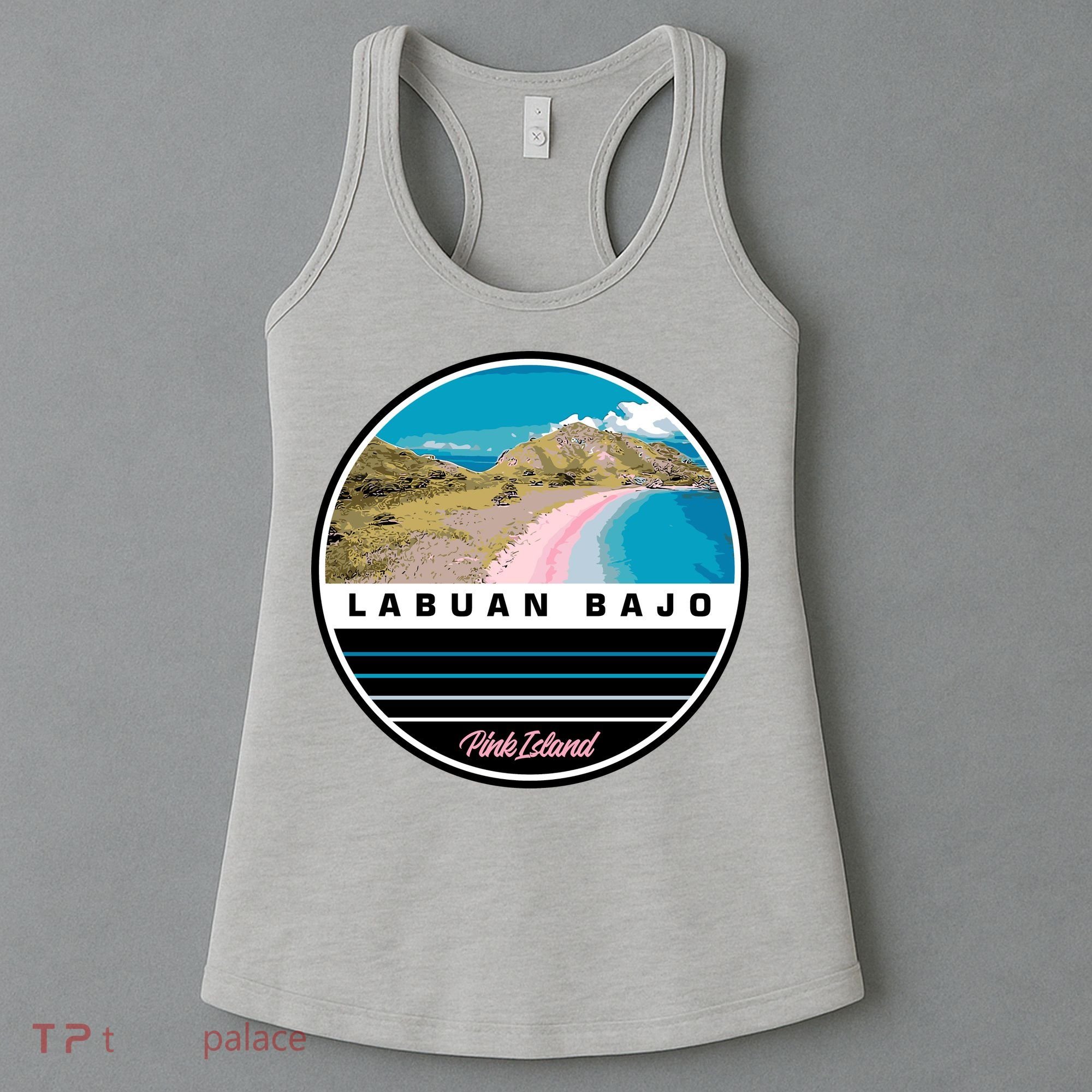 Labuan Bajo Pink Island Women's Tank Top