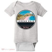 Labuan Bajo Pink Island Baby Bodysuit thumb 0