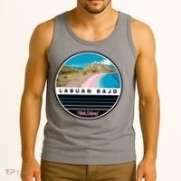 Labuan Bajo Pink Island Tank Top thumb 3