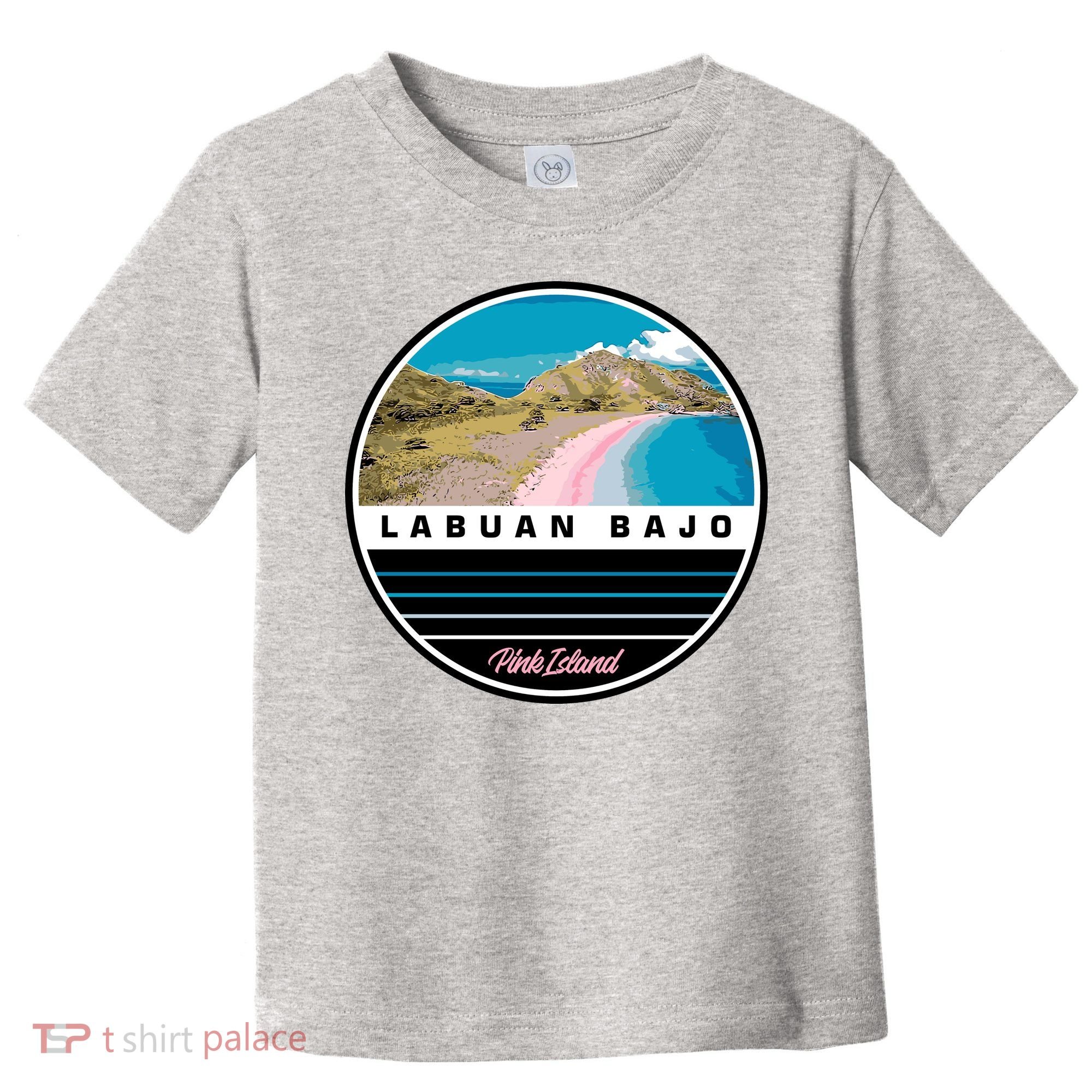 Labuan Bajo Pink Island Toddler T-Shirt