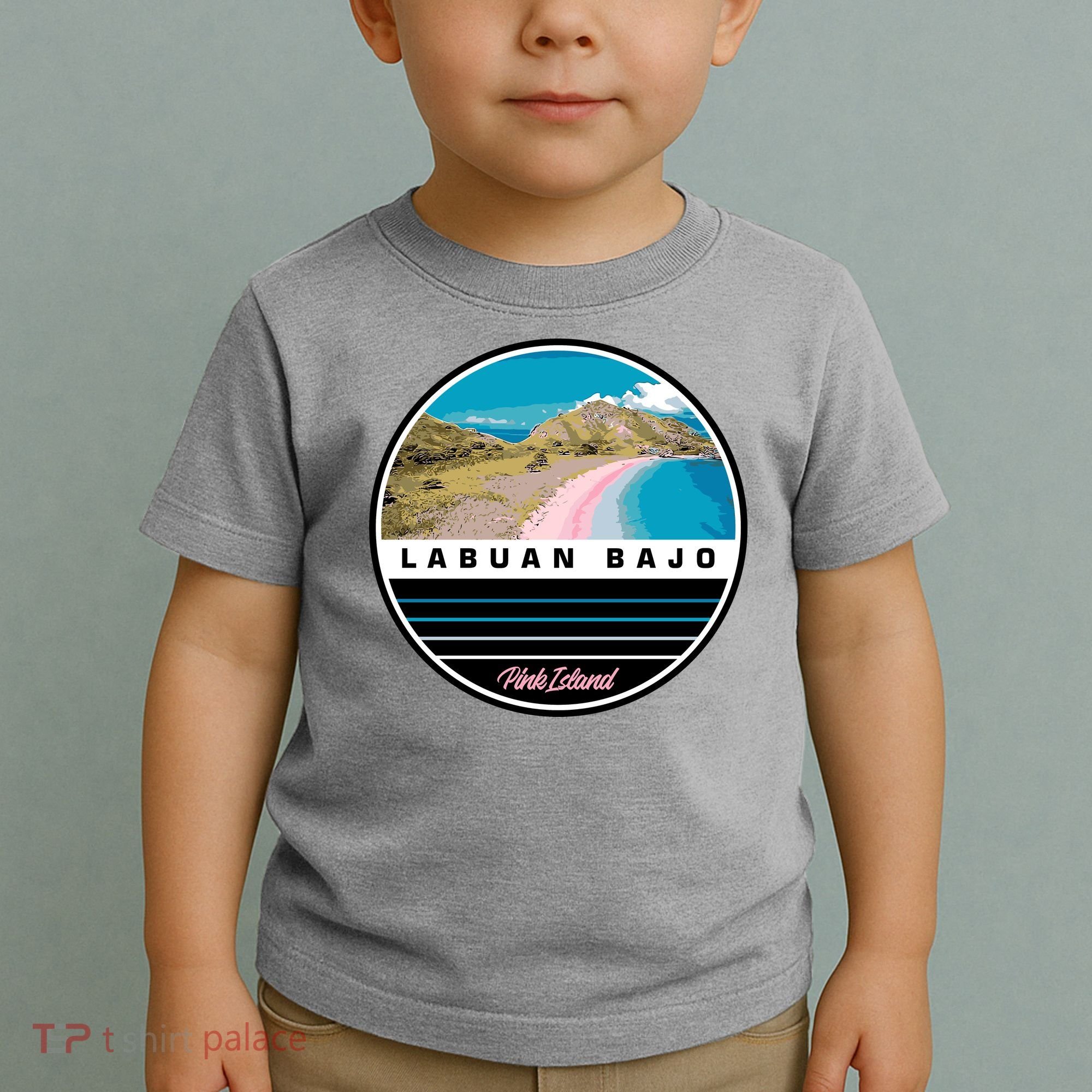 Labuan Bajo Pink Island Toddler T-Shirt