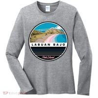 Labuan Bajo Pink Island Women's Long Sleeve Shirt thumb 0