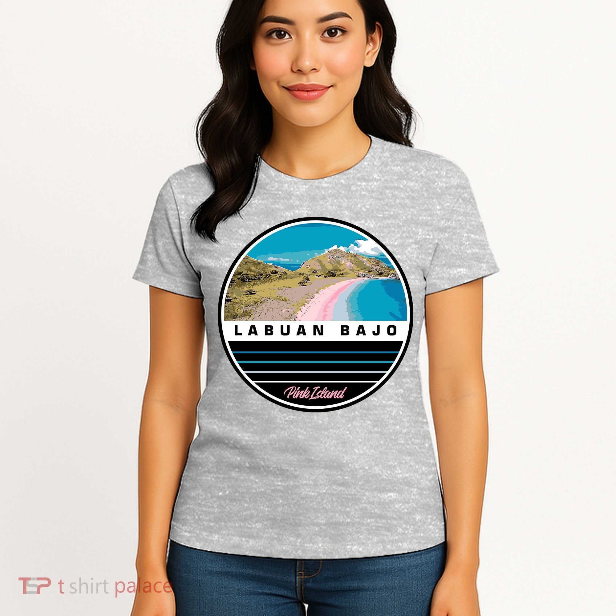 Labuan Bajo Pink Island Women's T-Shirt