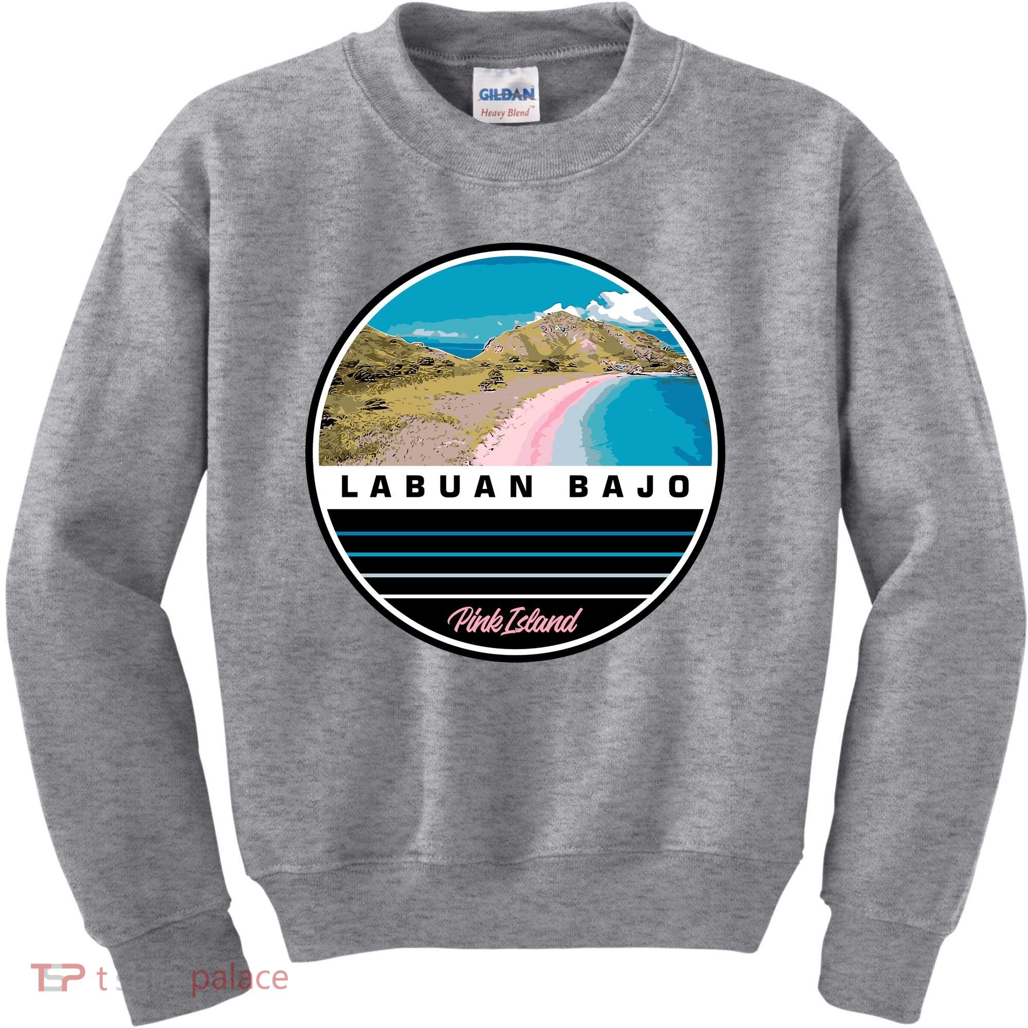 Labuan Bajo Pink Island Kids Sweatshirt