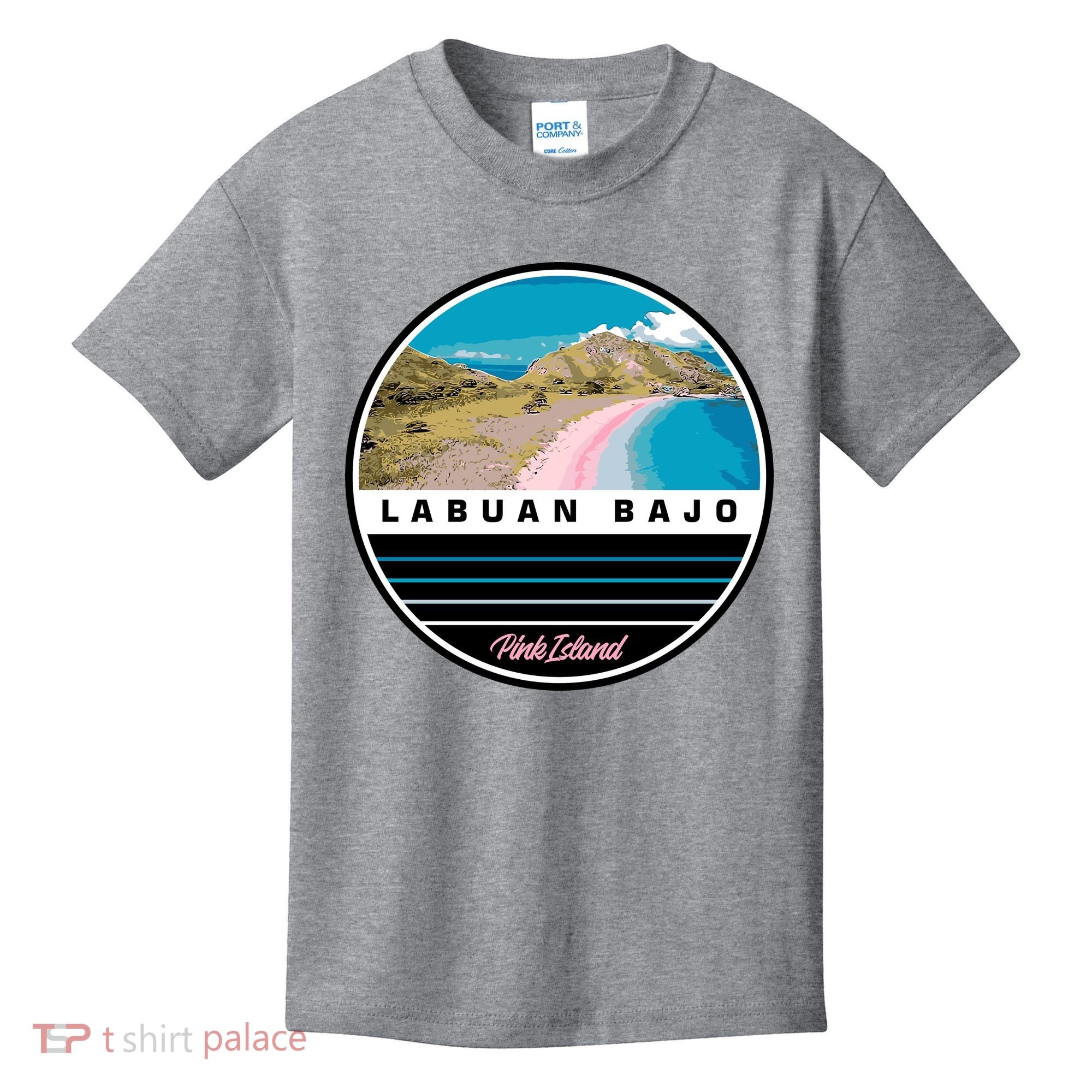 Labuan Bajo Pink Island Kids T-Shirt
