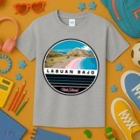 Labuan Bajo Pink Island Kids T-Shirt thumb 3